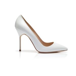 Manolo Blahnik White Heels